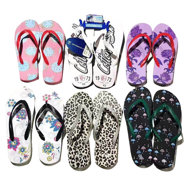 mixed style flip flops