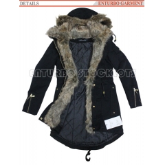 Winter Coat with Fur Hood for Ladies